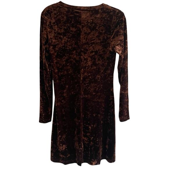 long sleeve silk dress for women Elegant New Fashion V Neck Long Sleeves 100% Silk Dress As picture / XL